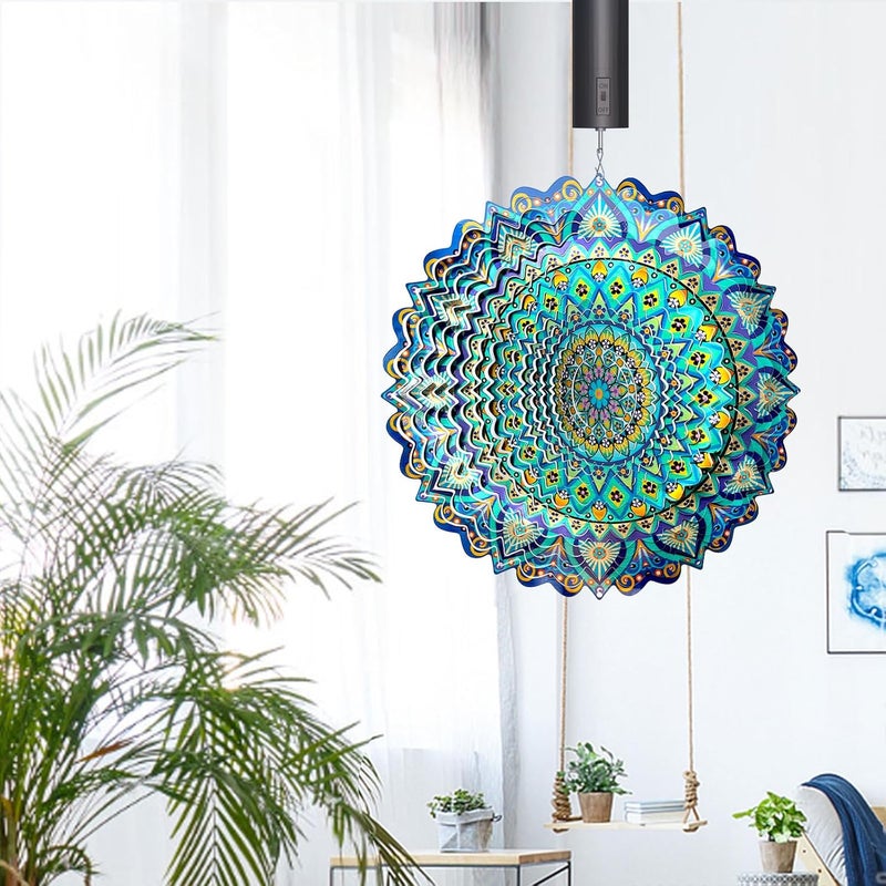 Eiryhope Battery Operated Wind Spinner Motor 30RPM | Hanging Display for Wind Spinners, Windchimes, Suncatchers,Disco Mirror Ball, Garden/Christmas Decor - Image 4